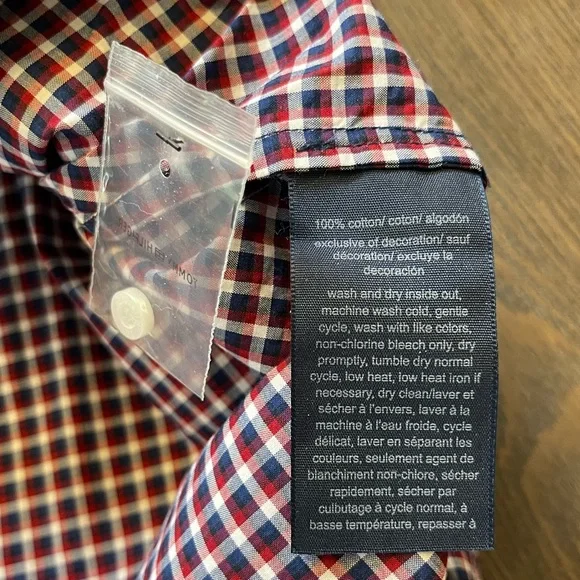 Tommy Hilfiger Woman’s Zip Up Plaid Blouse. Size Large. NWOT - Picture 11 of 11